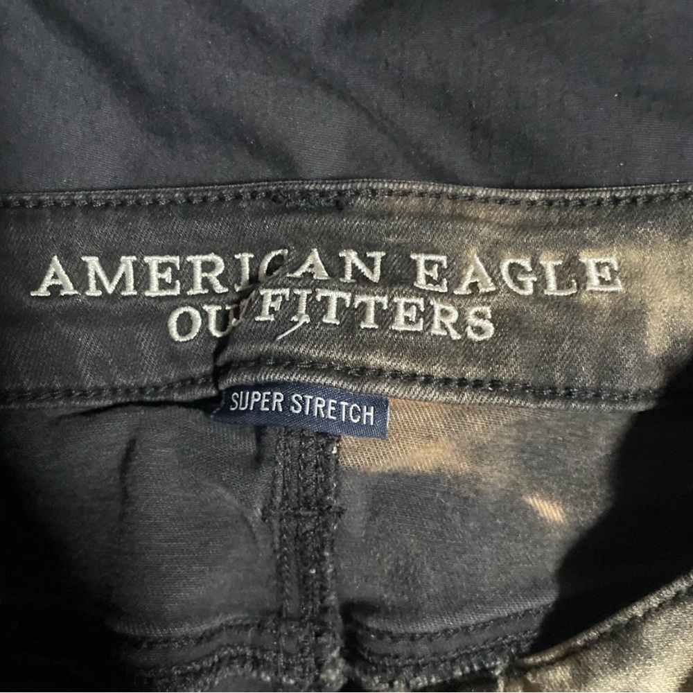 American Eagle Outfitters bleached black shorts